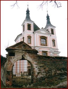 Současná podoba kostela ve Staré Vodě
